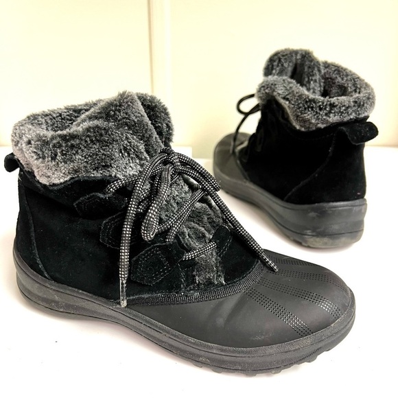 BARETRAPS Augustina Cold Weather fur lining black Bootie size 6M - Picture 1 of 9